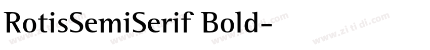 RotisSemiSerif Bold字体转换